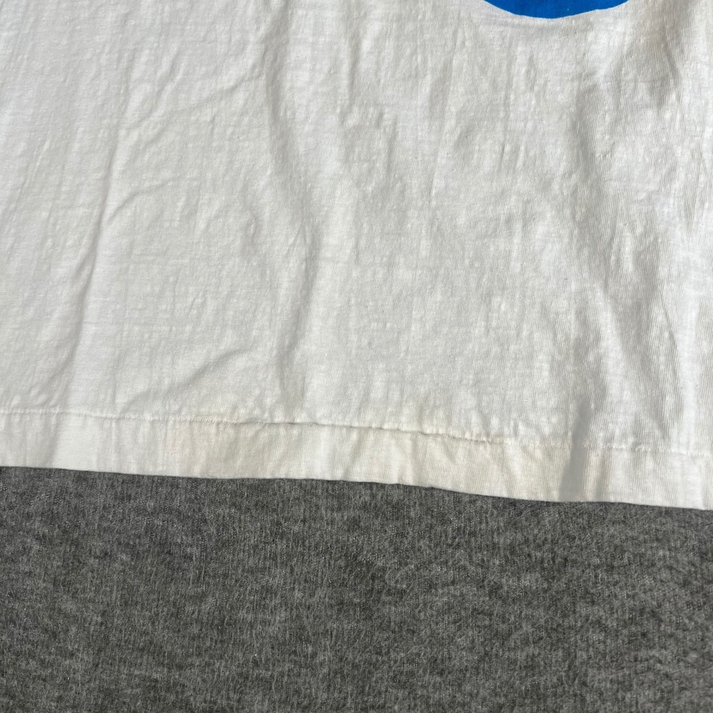 Vintage 90s Bad Boy Bart Simpson Detroit Pistons T-Shirt Large White SIM Tag - Picture 4 of 5